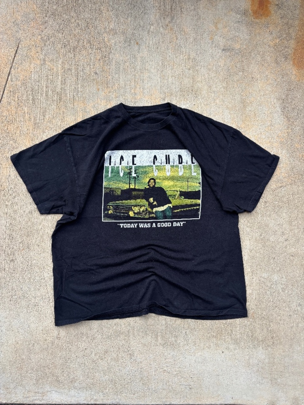 Black Ice Cube Graphic Cotton T Shirt XXL